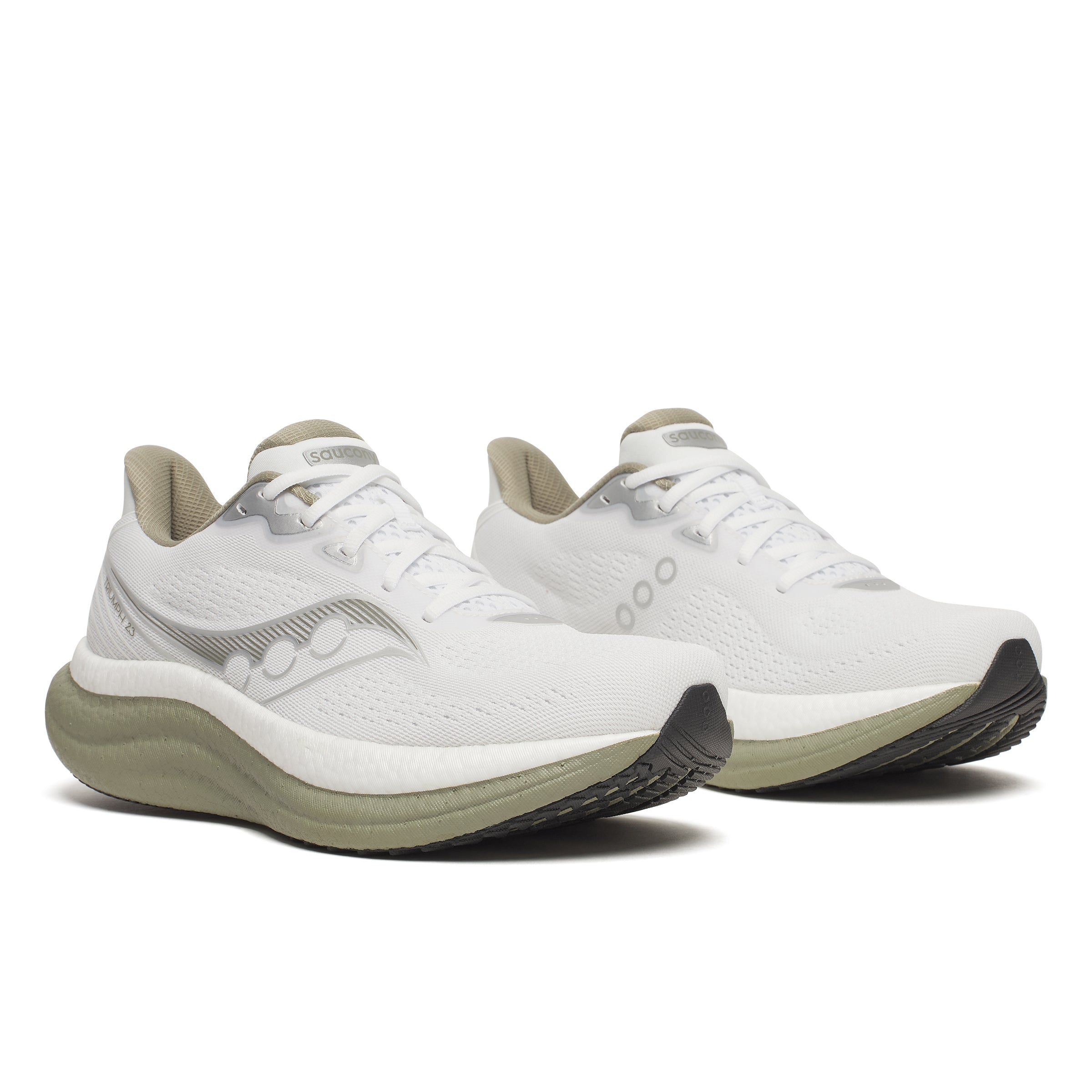 Saucony TRIUMPH 23 (Men's) WHITE/LAUREL | Runtrip Store