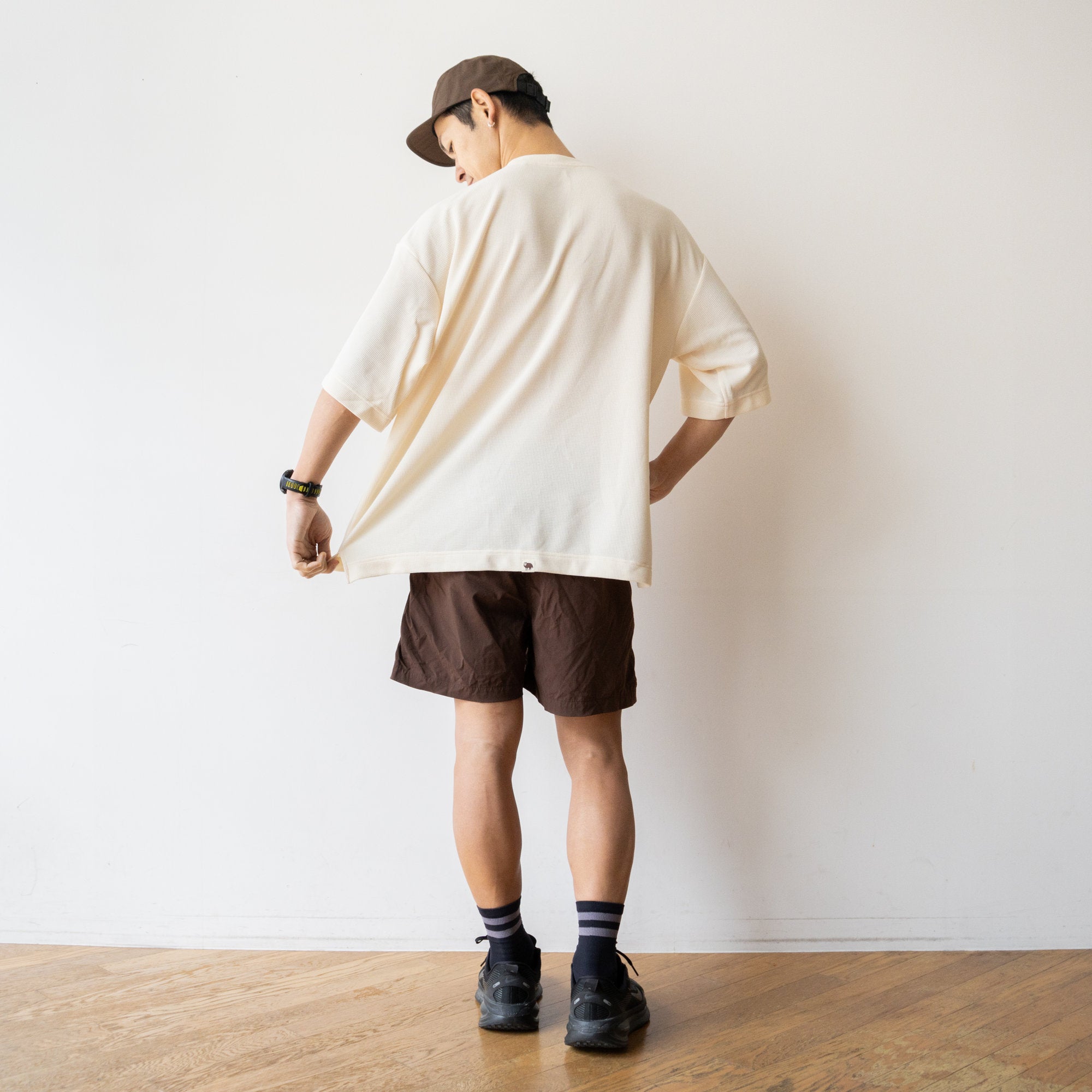 TANNUKI “RUNNING RADIO” Waffle Big Tee