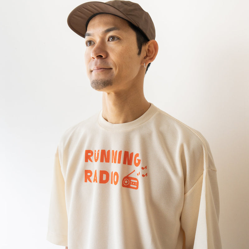 TANNUKI “RUNNING RADIO” Waffle Big Tee