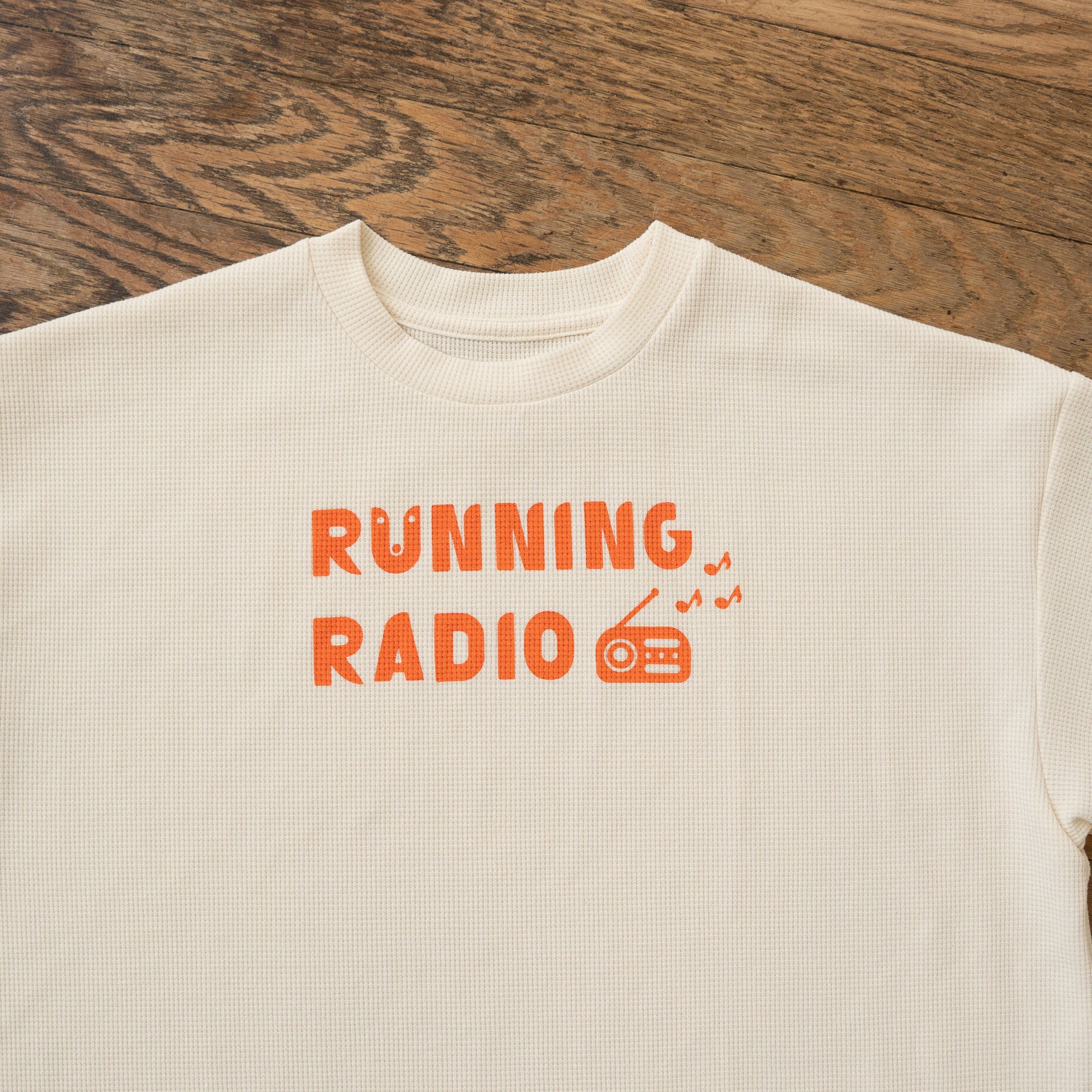 TANNUKI “RUNNING RADIO” Waffle Big Tee