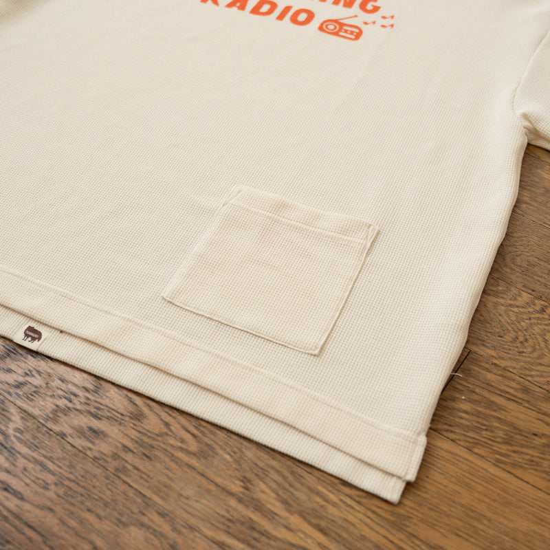 TANNUKI “RUNNING RADIO” Waffle Big Tee