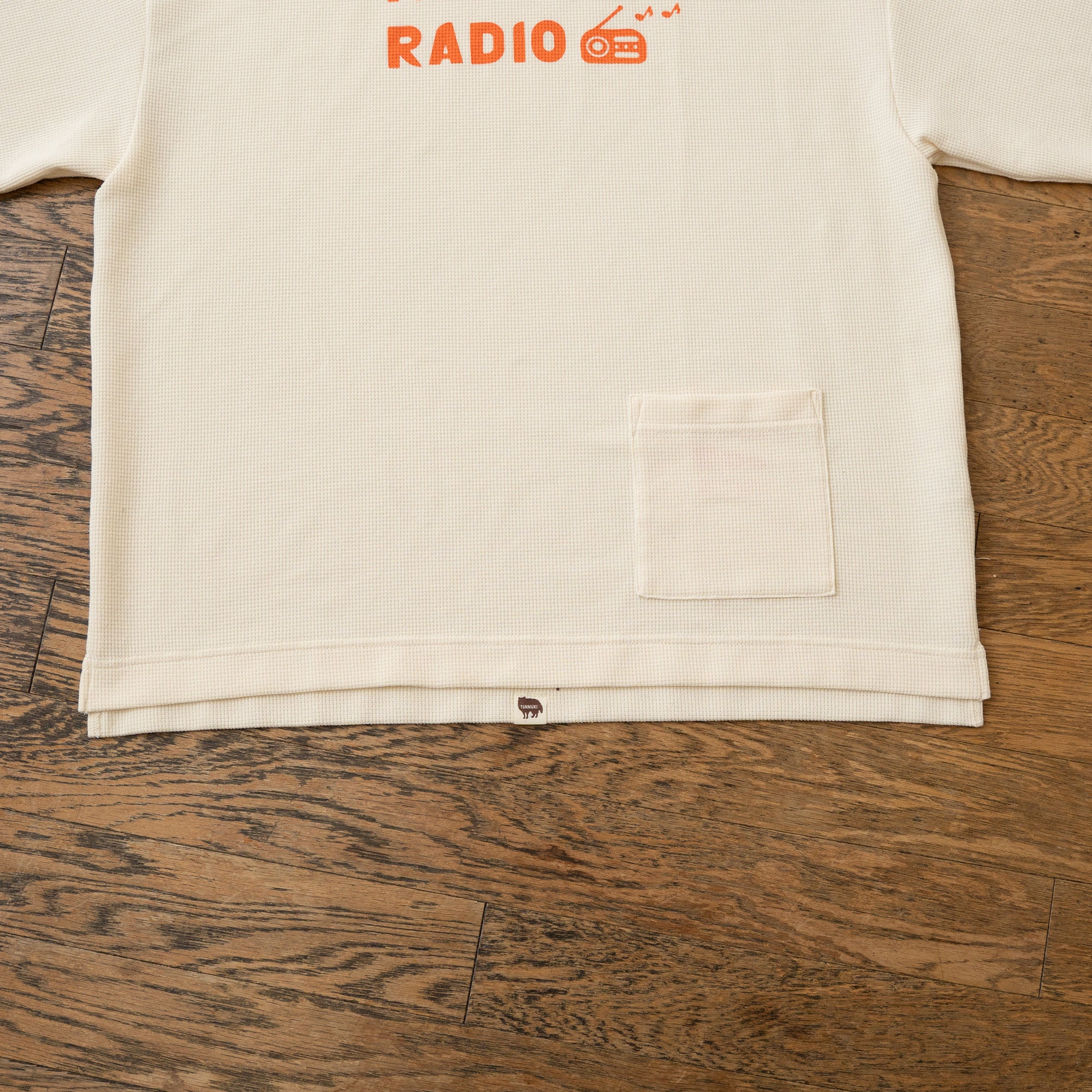 TANNUKI “RUNNING RADIO” Waffle Big Tee