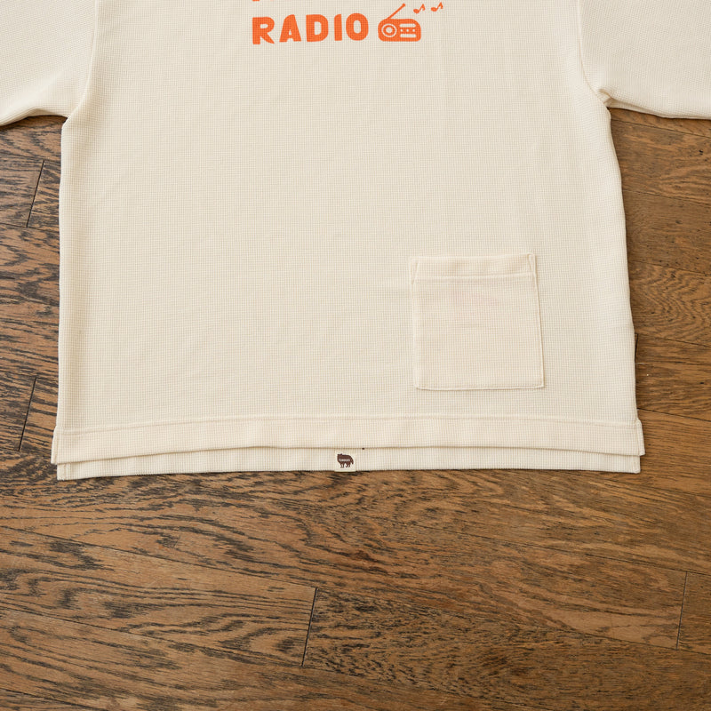TANNUKI “RUNNING RADIO” Waffle Big Tee