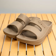 TELICリカバリーサンダル W-STRAP (Cork Brown)