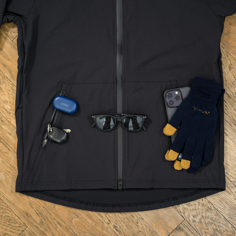 THE RUNNING JACKET by Runtrip Full Zip (Black)