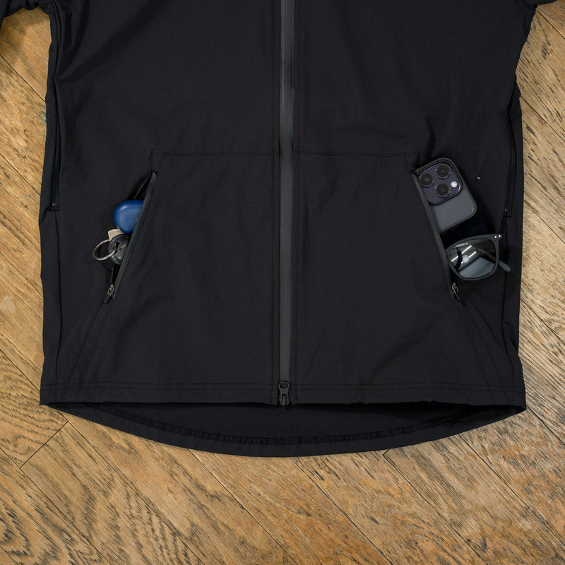 THE RUNNING JACKET by Runtrip Full Zip (Black)