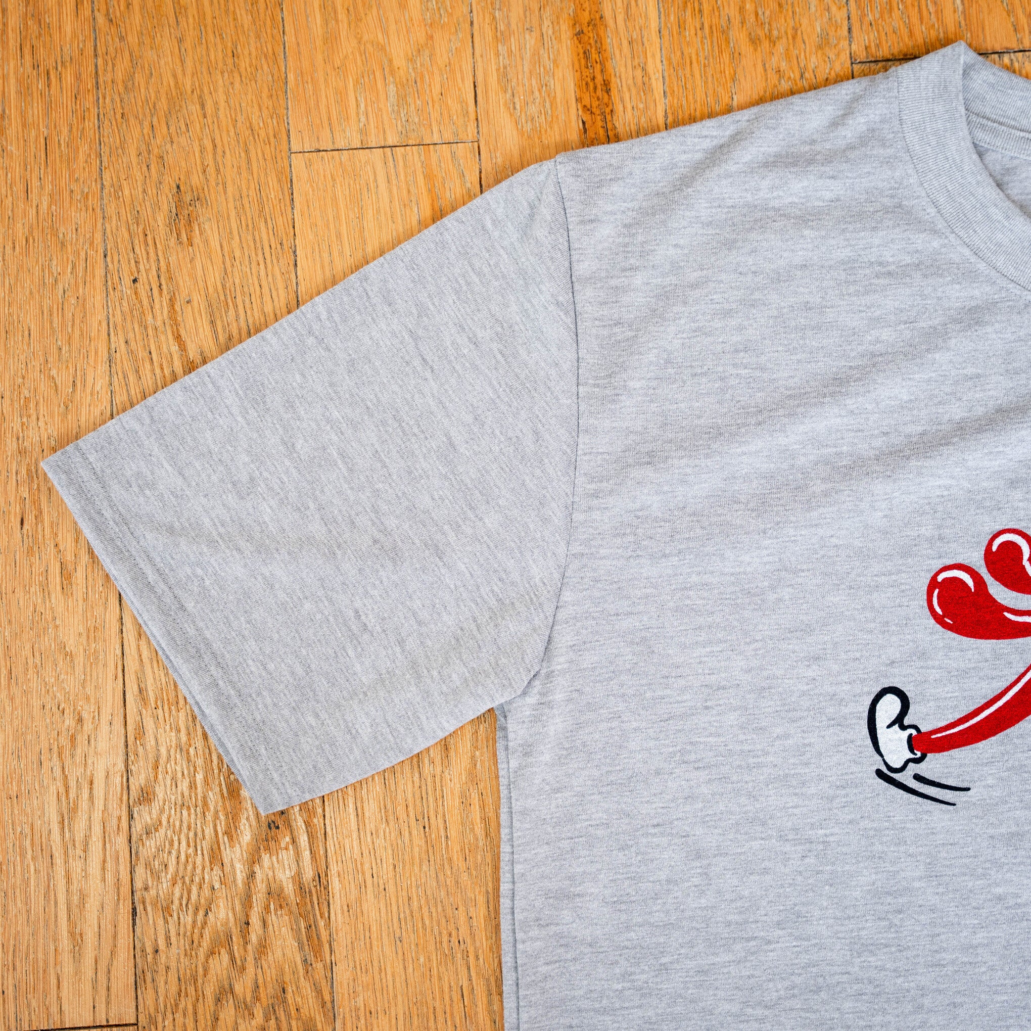 ランラジ Original Tee (Vintage-style Print / Gray)