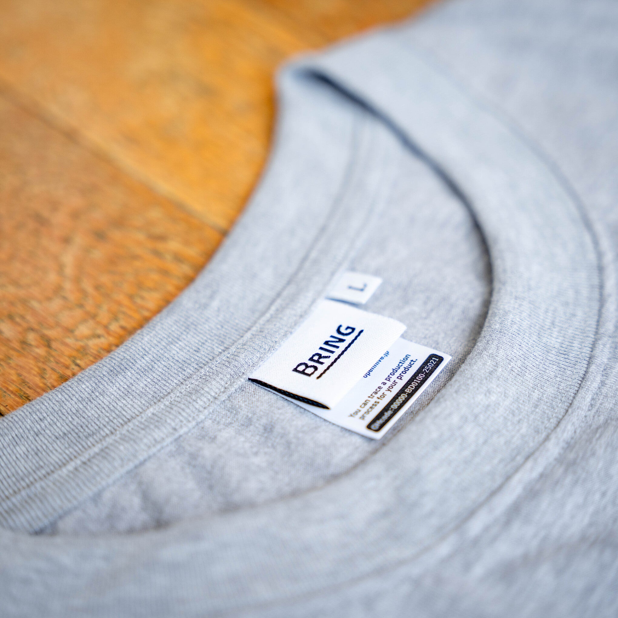 ランラジ Original Tee (Vintage-style Print / Gray)