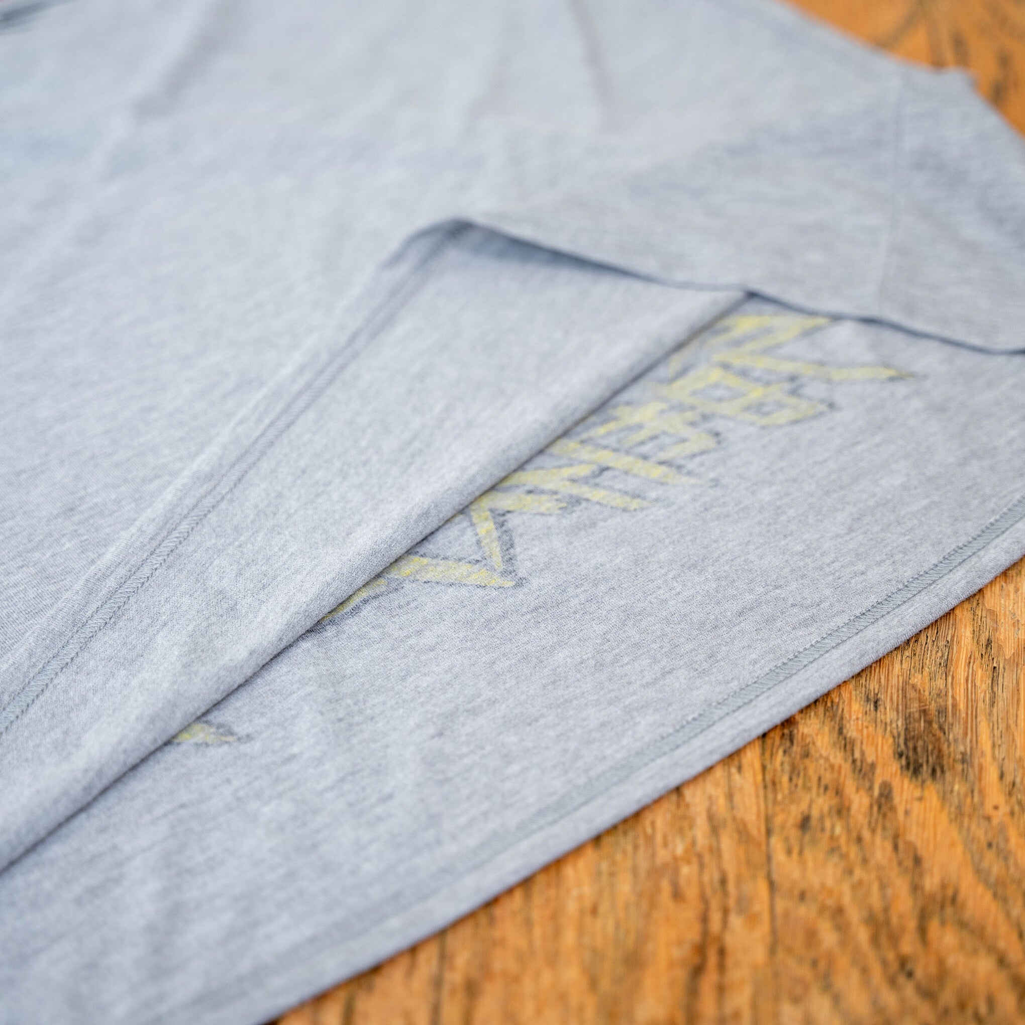 ランラジ Original Tee (Vintage-style Print / Gray)