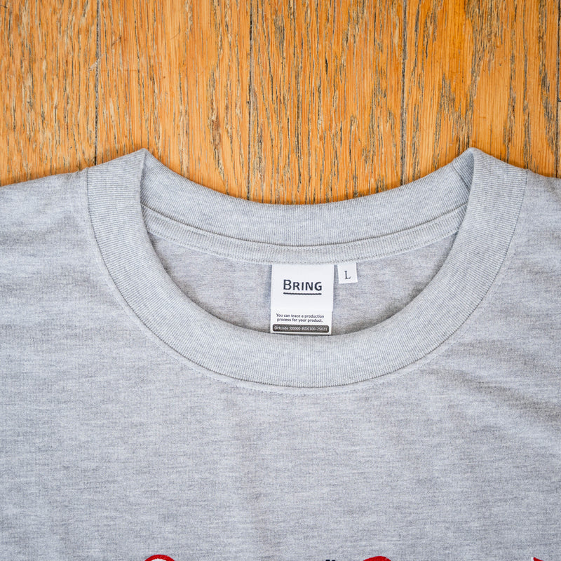 ランラジ Original Tee (Vintage-style Print / Gray)