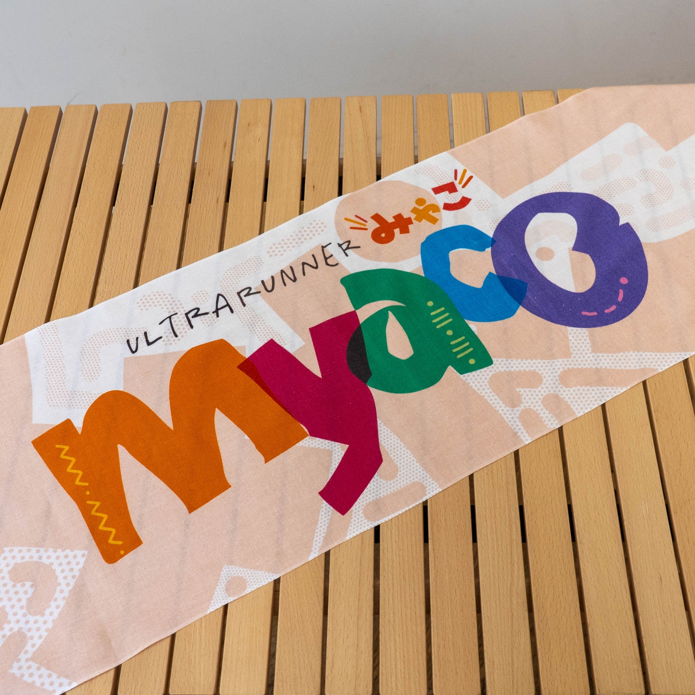 ULTRA RUNNER MYACO × CHAORAS スポーツてぬぐい