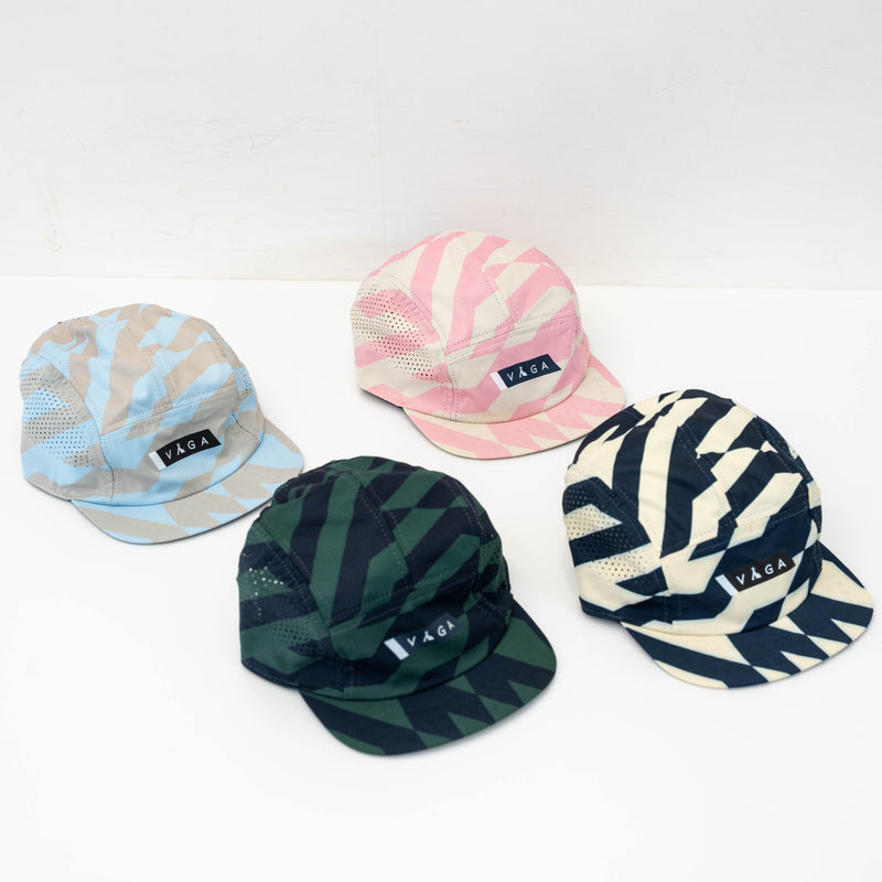 VAGA FEATHER RACING CAP (PASTEL YELLOW / NAVY BLUE)