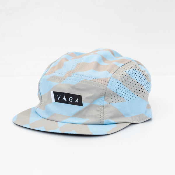 VAGA FEATHER RACING CAP (PASTEL BLUE / LIGHT TAUPE / NAVY BLUE)