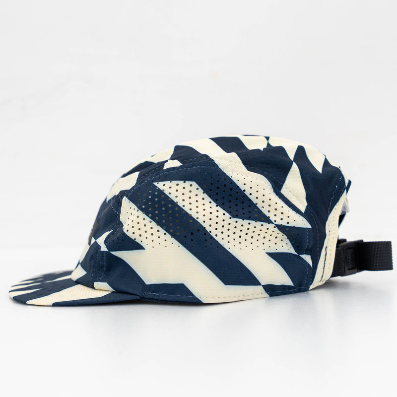 VAGA FEATHER RACING CAP (PASTEL YELLOW / NAVY BLUE)