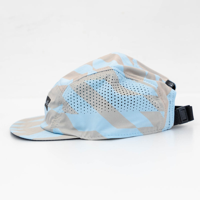 VAGA FEATHER RACING CAP (PASTEL BLUE / LIGHT TAUPE / NAVY BLUE)
