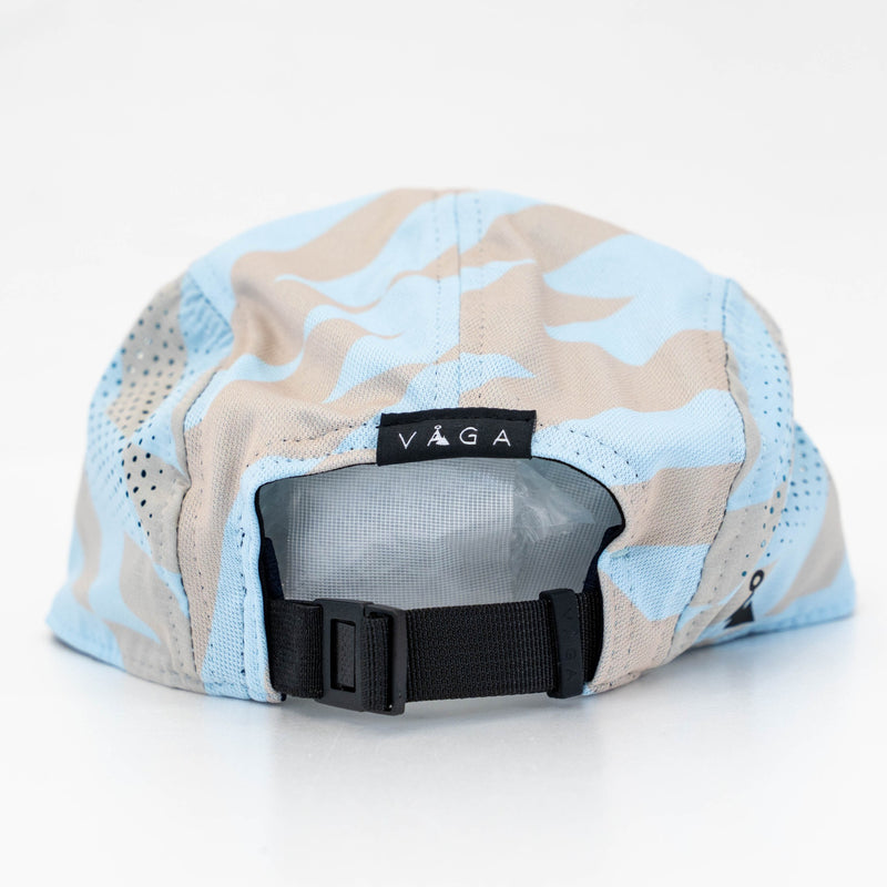 VAGA FEATHER RACING CAP (PASTEL BLUE / LIGHT TAUPE / NAVY BLUE)