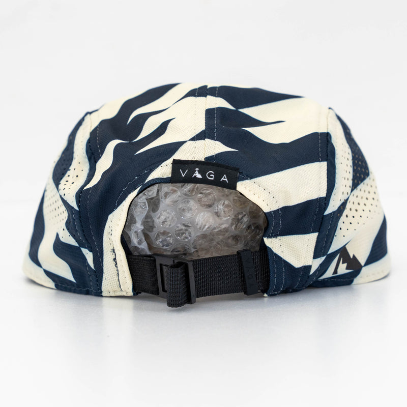 VAGA FEATHER RACING CAP (PASTEL YELLOW / NAVY BLUE)