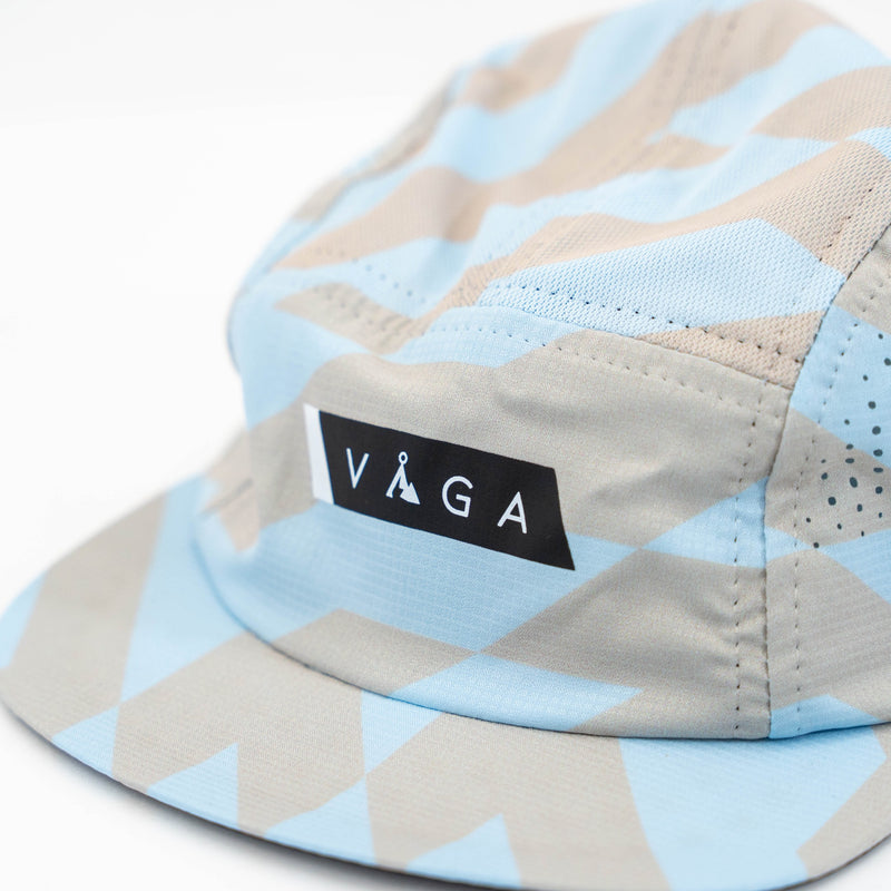 VAGA FEATHER RACING CAP (PASTEL BLUE / LIGHT TAUPE / NAVY BLUE)