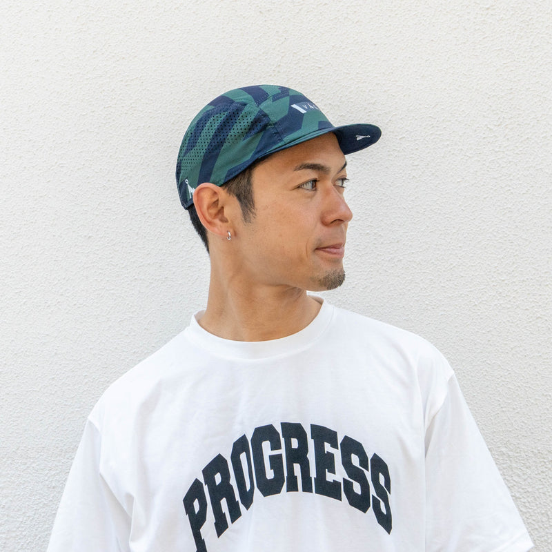 VAGA FEATHER RACING CAP (NAVY BLUE / RACING GREEN / NAVY BLUE)