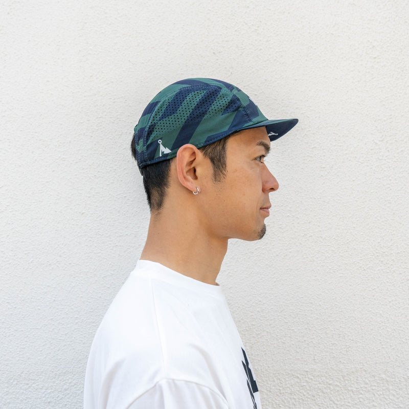 VAGA FEATHER RACING CAP (NAVY BLUE / RACING GREEN / NAVY BLUE)