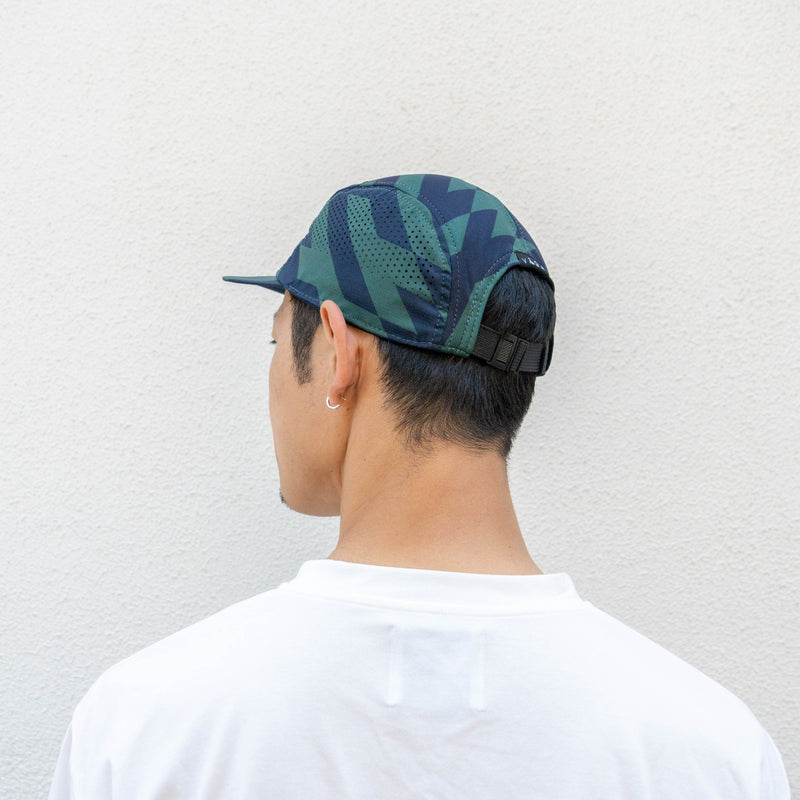 VAGA FEATHER RACING CAP (NAVY BLUE / RACING GREEN / NAVY BLUE)