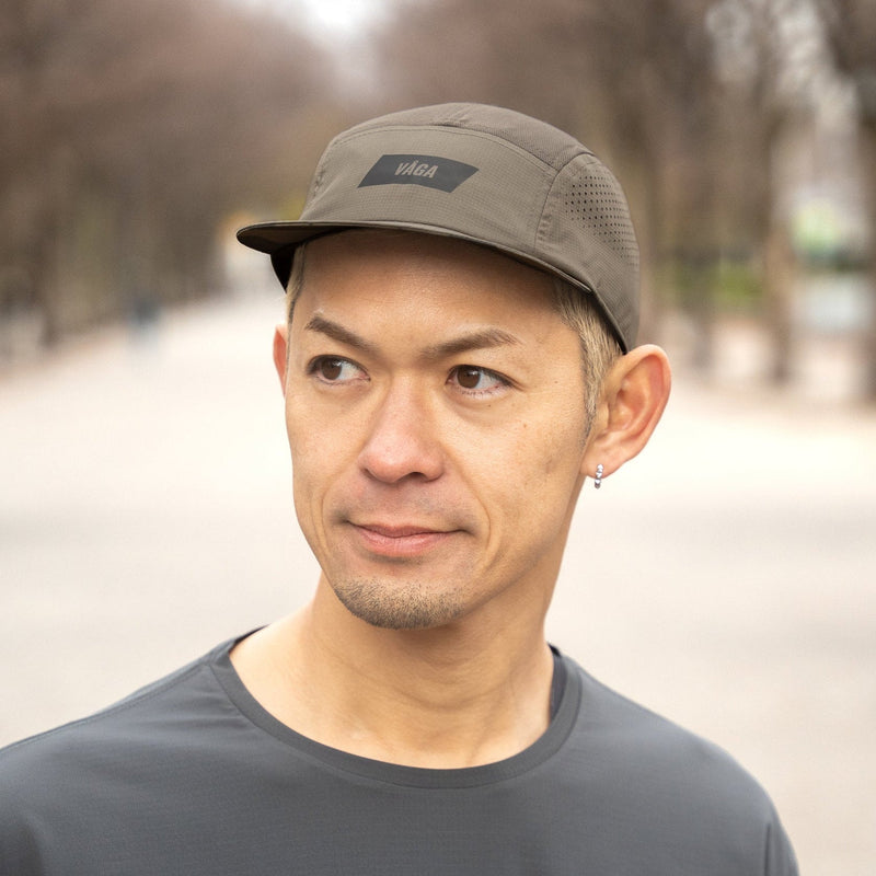 VAGA FEATHER RACING CAP (TAUPE) – Runtrip Store