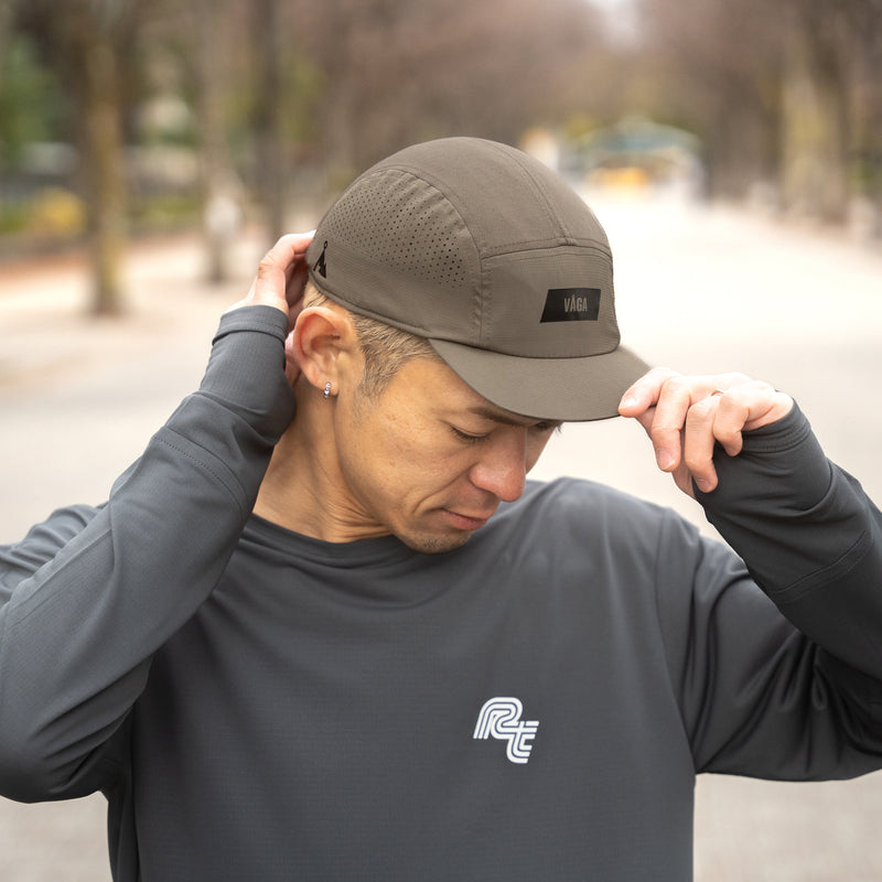 VAGA FEATHER RACING CAP (TAUPE) – Runtrip Store