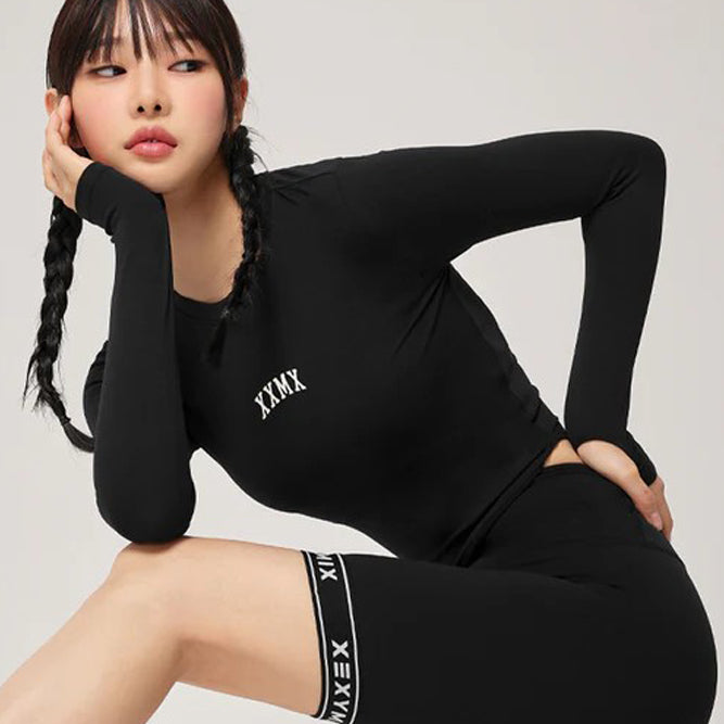 XEXYMIX コットンライク指穴付き Long-Sleeve Tee