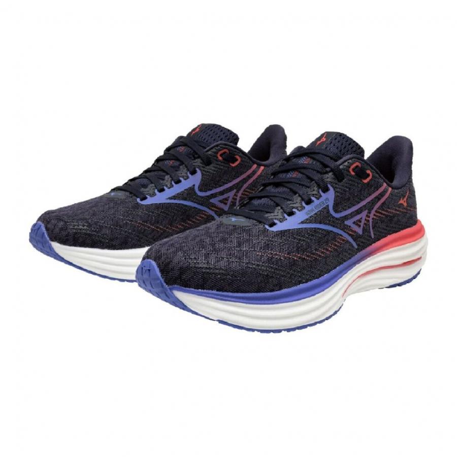 MIZUNO WAVE RIDER 29 (WOMENS) ダークネイビー×パープル×ピンク
