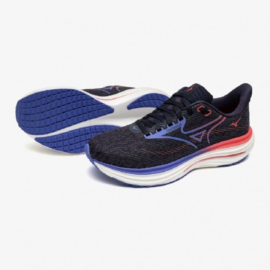 MIZUNO WAVE RIDER 29 (WOMENS) ダークネイビー×パープル×ピンク