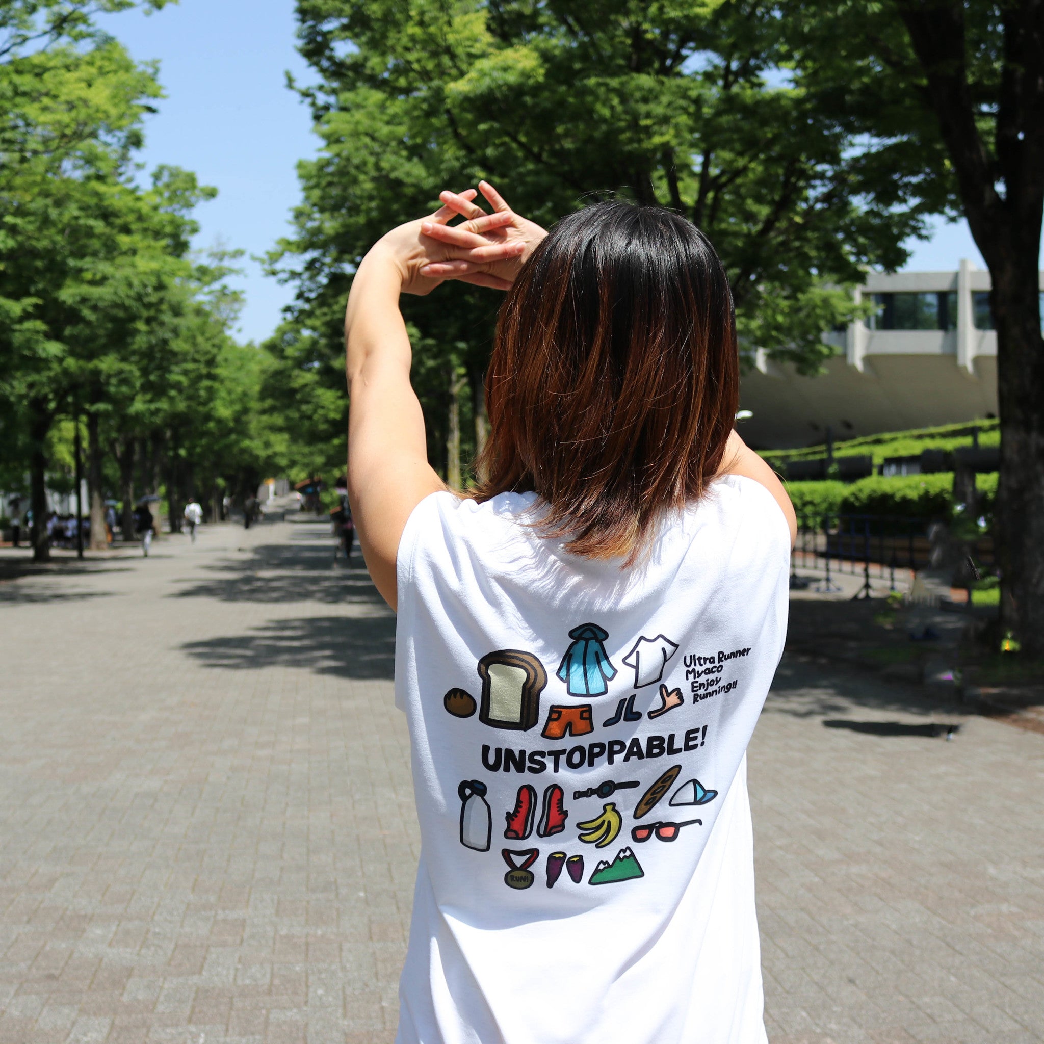 Enjoy Running with Myaco Sleeve-less Tee – Runtrip Store