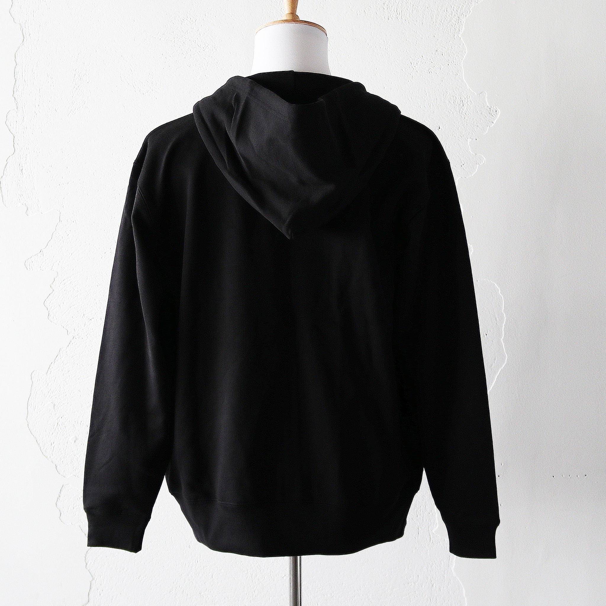 Runtrip Logo Patch Full Zip Hoodie (Black) 