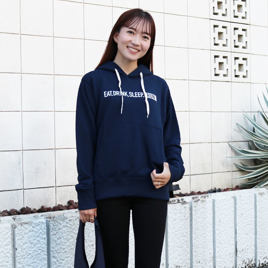 EAT DRINK SLEEP RUN / STREET Hoodie (Navy)