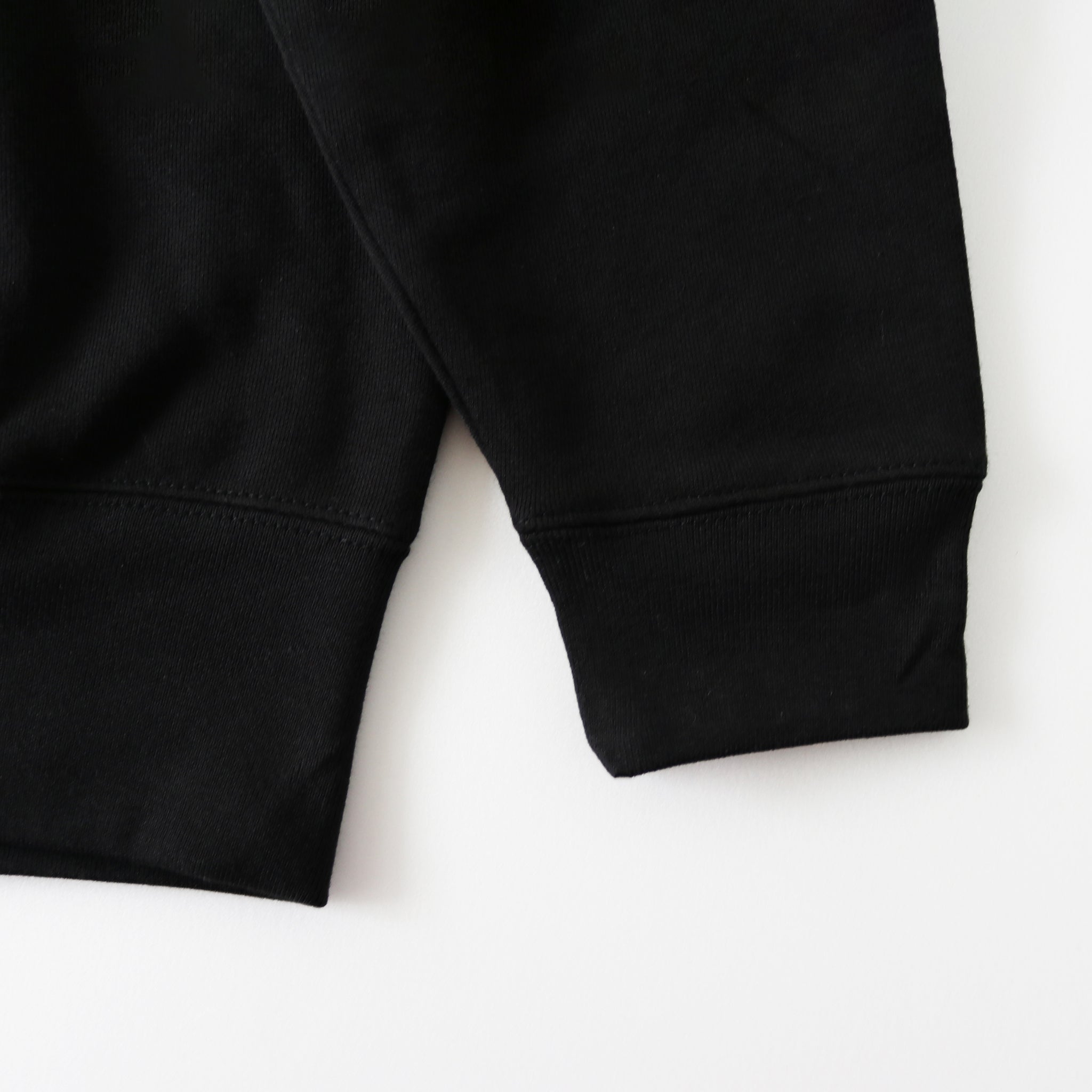 Runtrip Logo Patch Full Zip Hoodie (Black) 