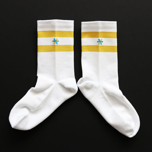 Runtrip × OLENO 2Line Socks (Yellow × Yellow)