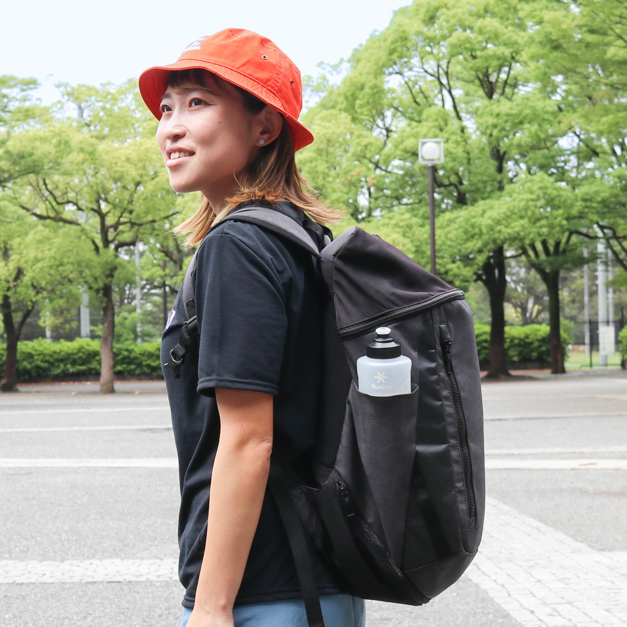 Runtrip LOGO BOTTLE｜ランニングマイボトル New Model (Black)