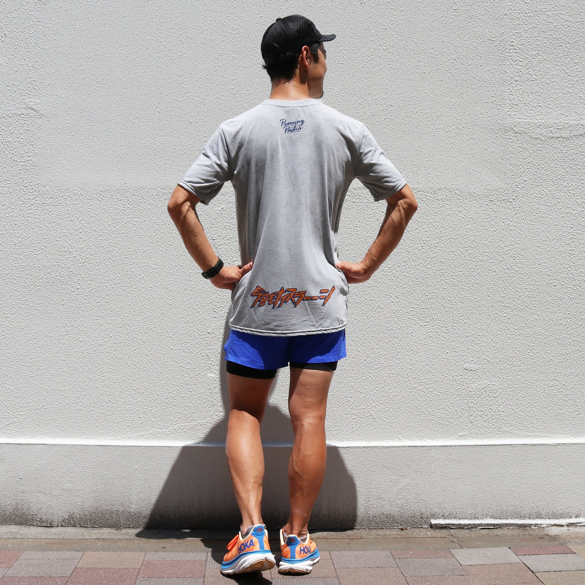 ランラジ Running Rabbit Tee (Gray)　予約特典ステッカー付き