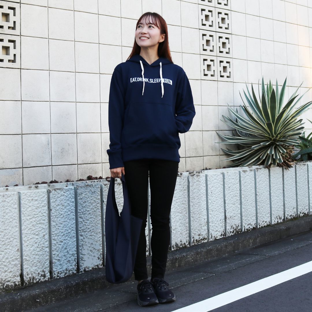 EAT DRINK SLEEP RUN / STREET Hoodie (Navy)