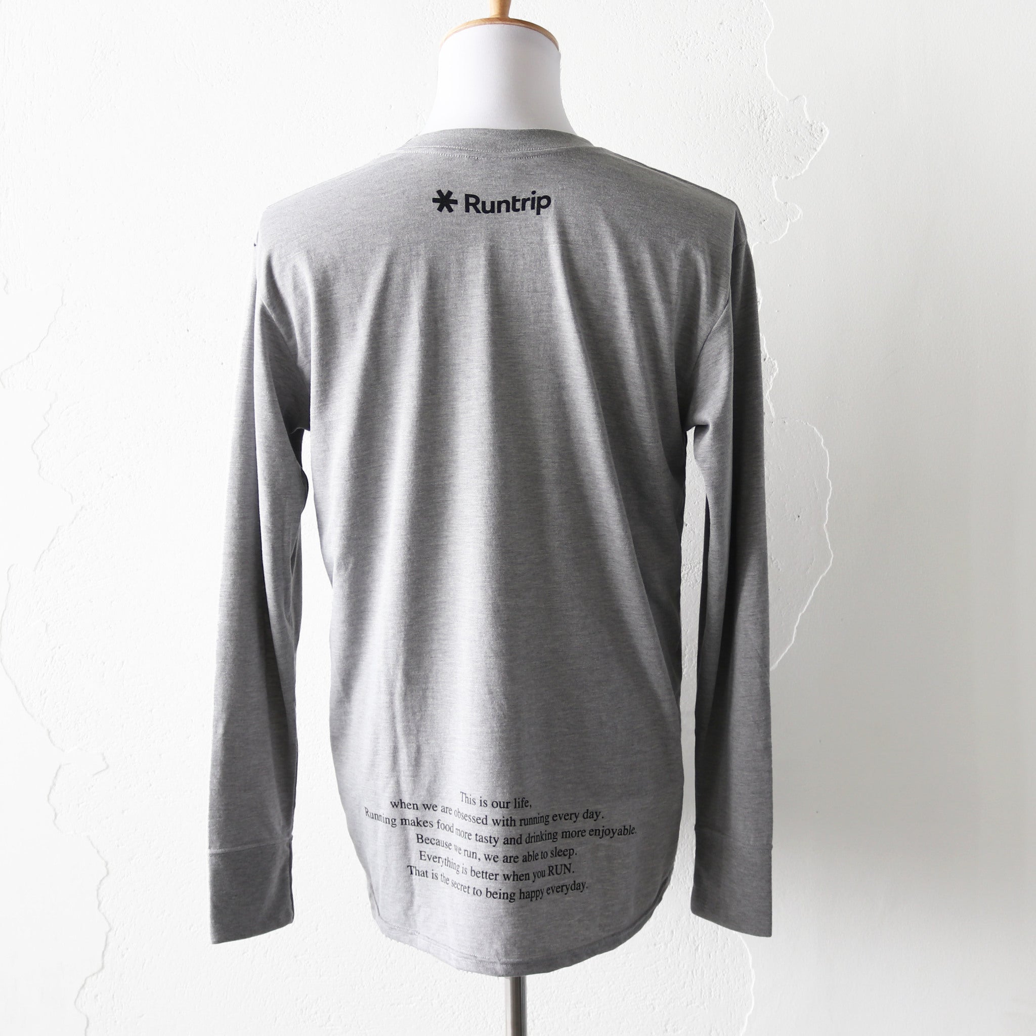 EAT DRINK SLEEP RUN / STREET Long-Sleeve Tee (BROWN Camo/Gray)