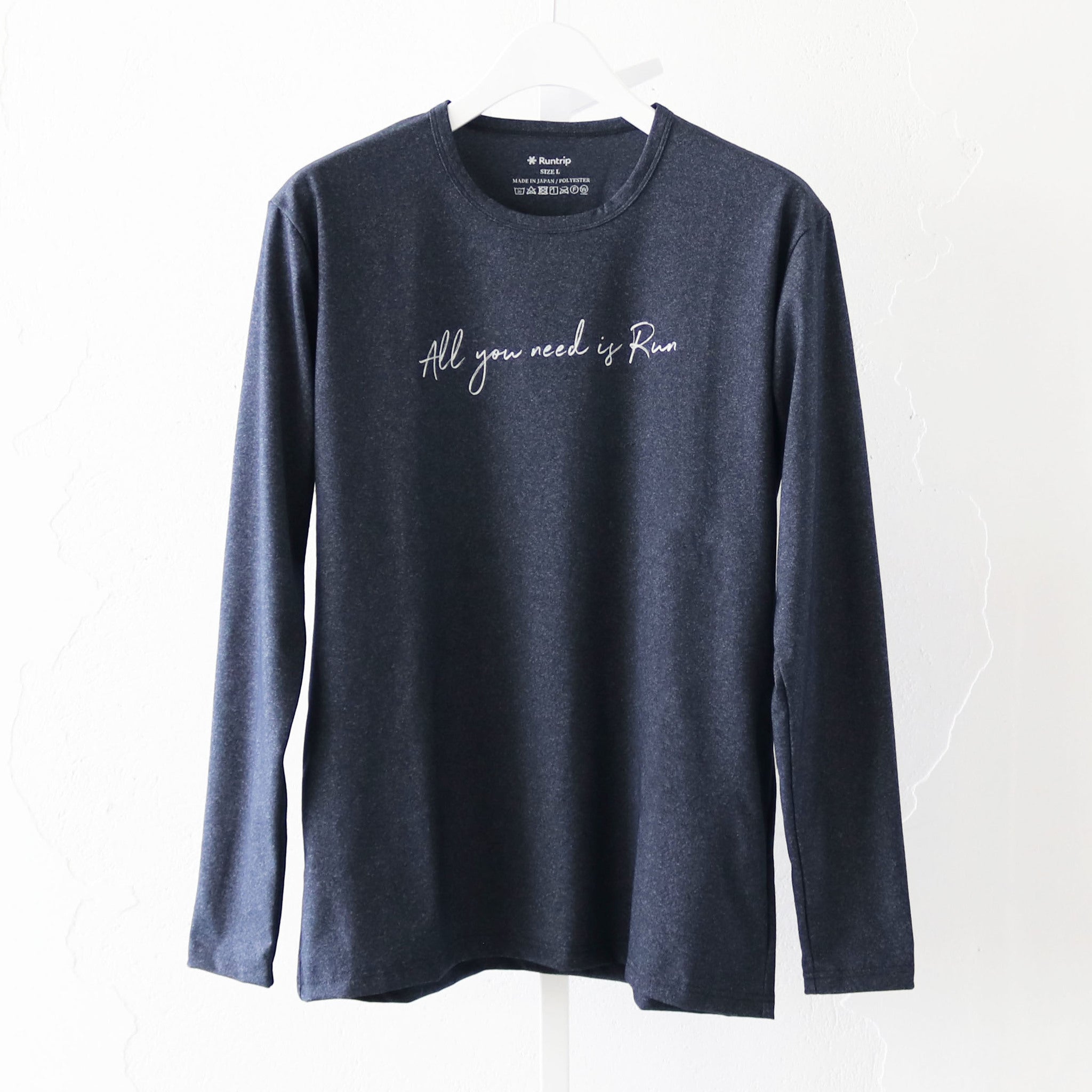 All you need is Run Long-sleeve Tee (Navy)