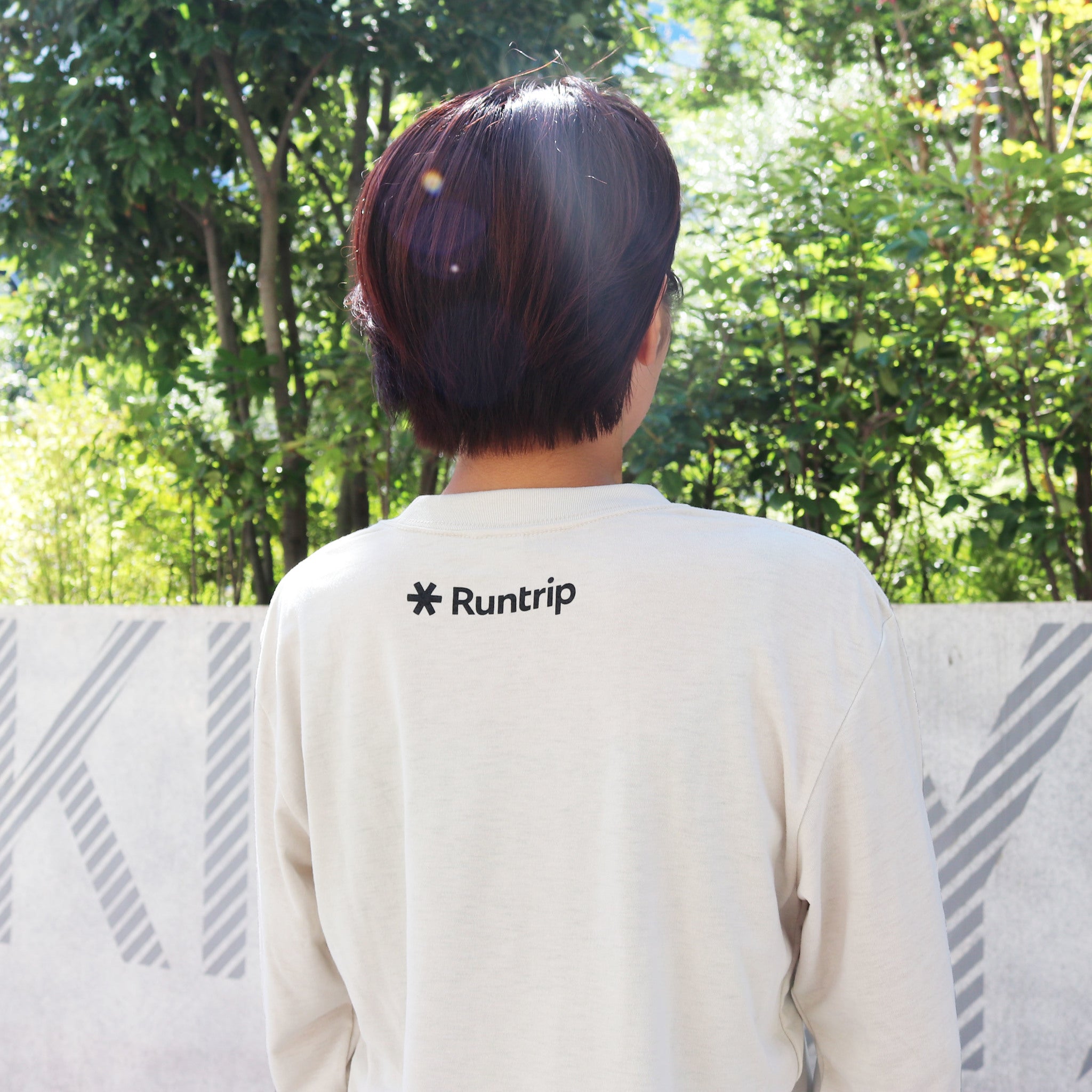 EAT DRINK SLEEP RUN / STREET Long-Sleeve Tee (BROWN Camo/Beige)