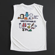 Enjoy Running with Myaco Sleeve-less Tee