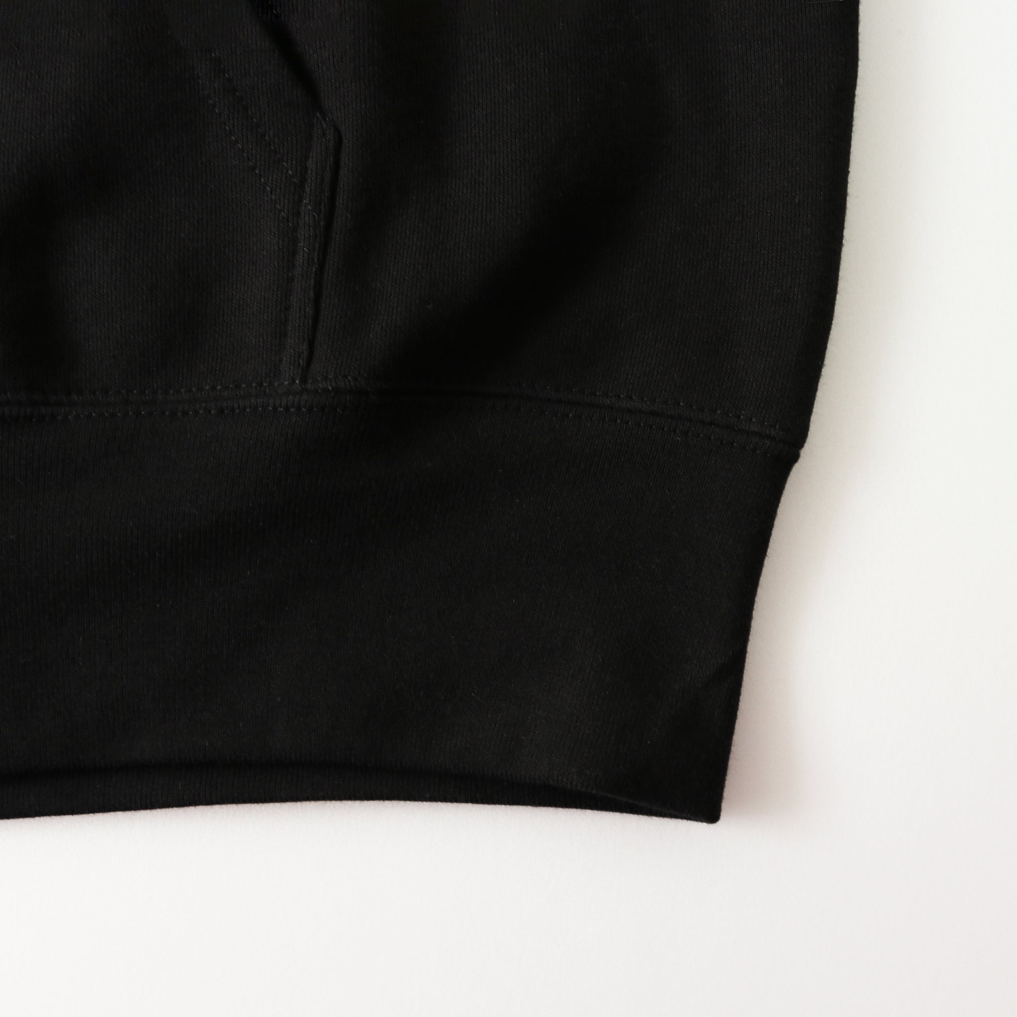 Runtrip Logo Patch Full Zip Hoodie (Black) 
