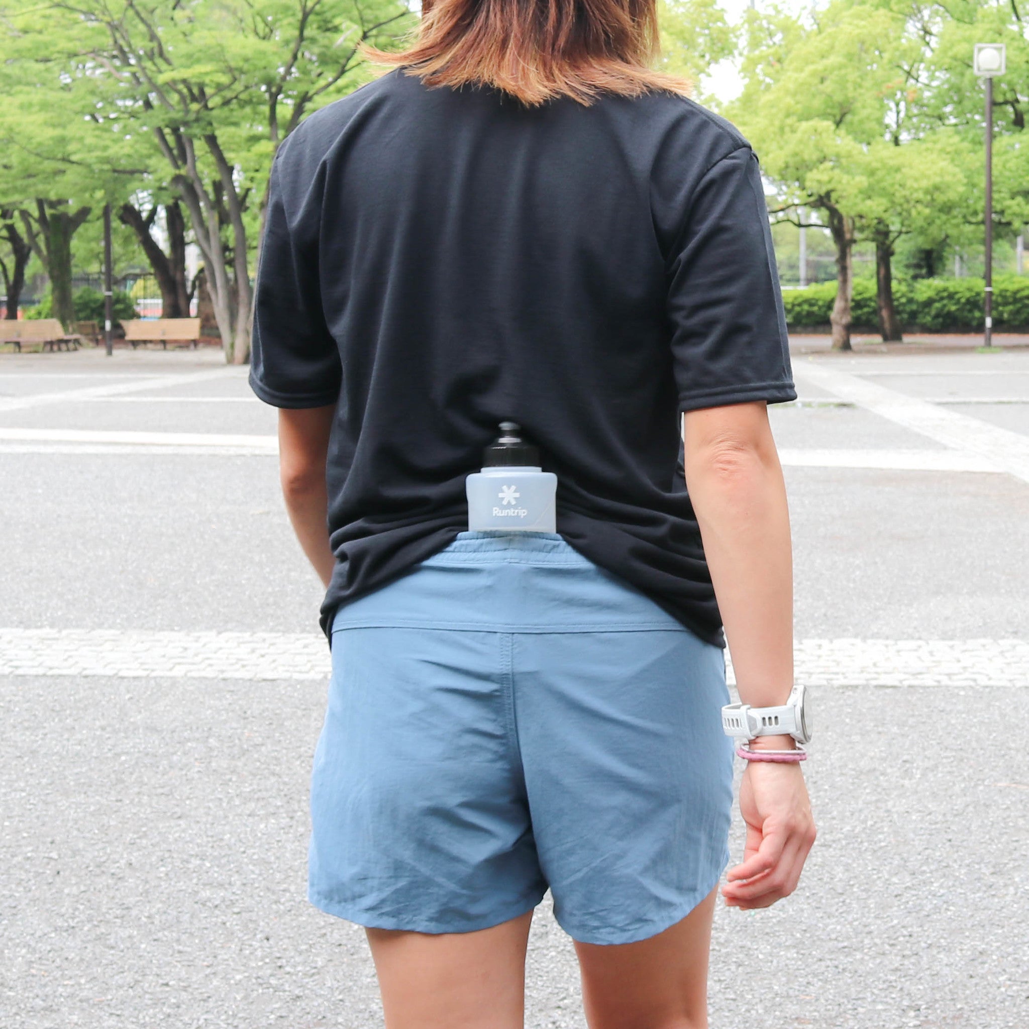 Runtrip LOGO BOTTLE｜ランニングマイボトル New Model (Black)