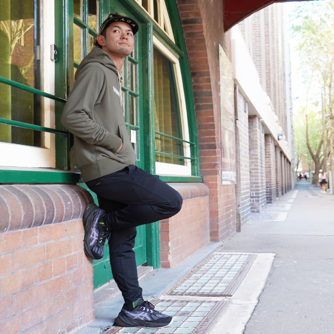 EAT DRINK SLEEP RUN / STREET Hoodie (Khaki)