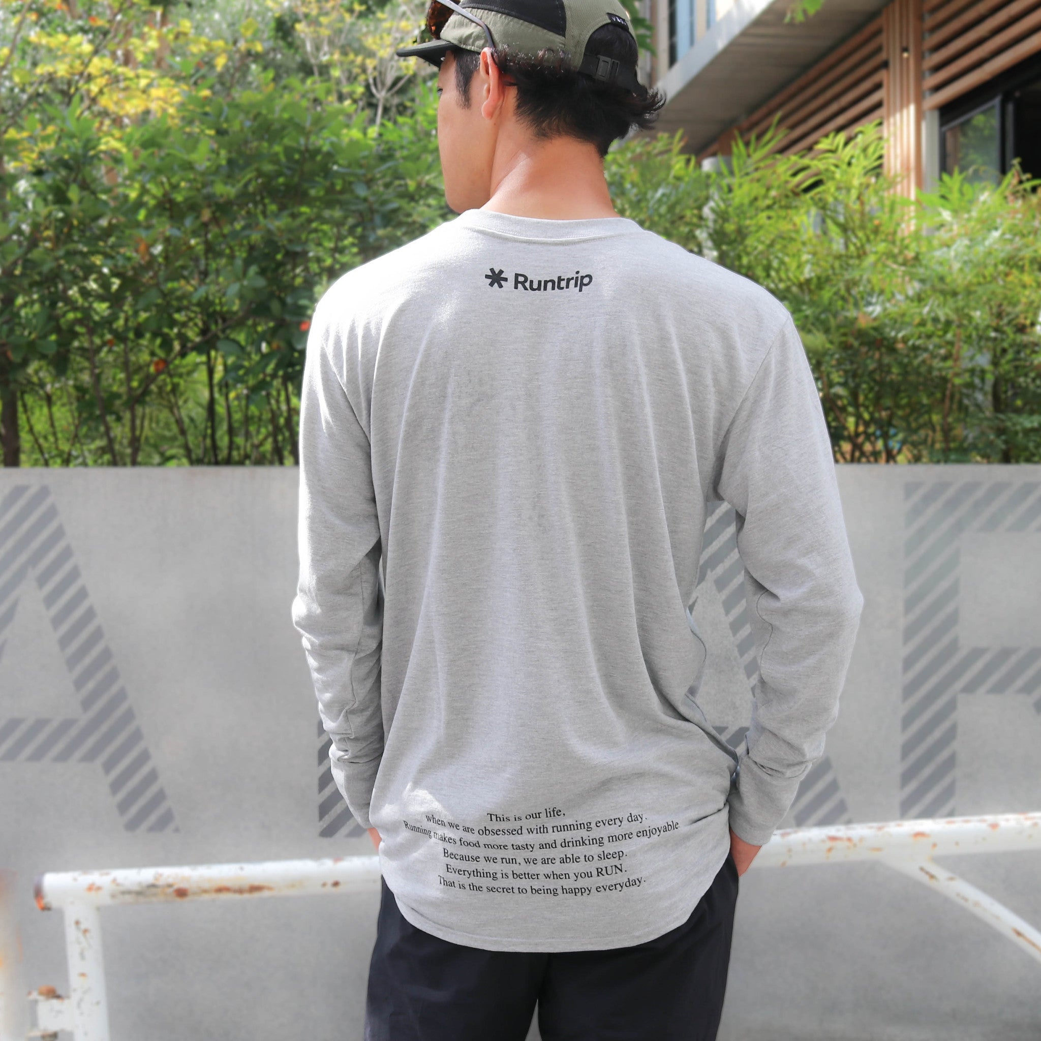 EAT DRINK SLEEP RUN / STREET Long-Sleeve Tee (BROWN Camo/Gray)