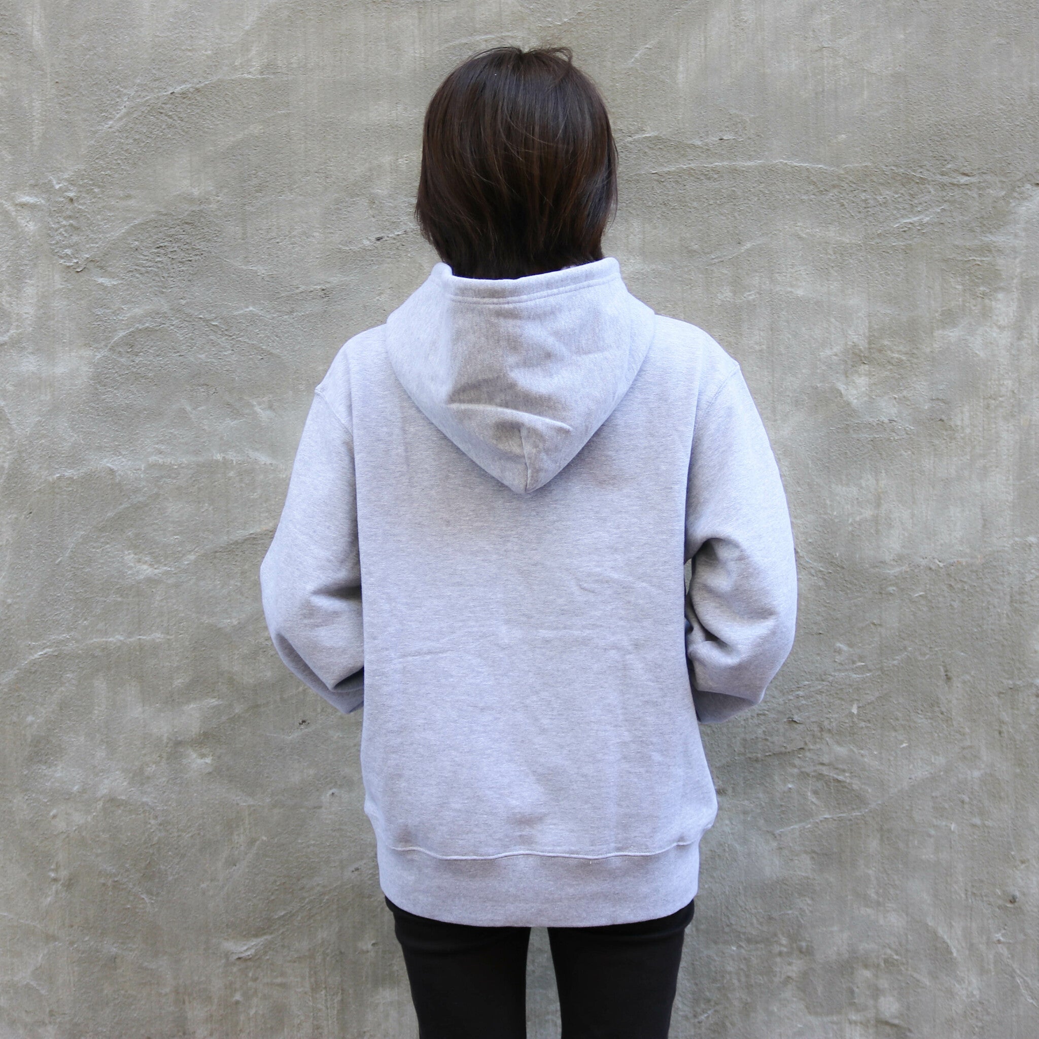 Runtrip Logo Patch Full Zip Hoodie (Gray) 