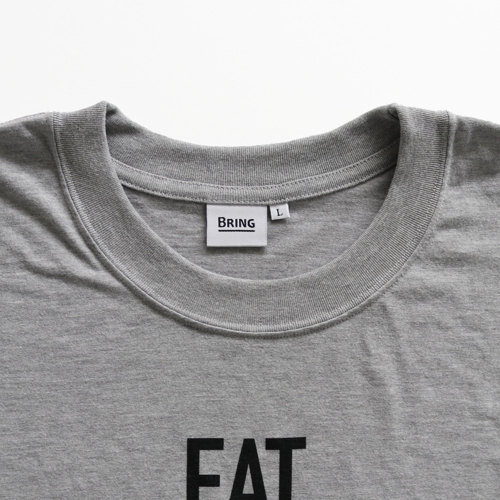 EAT DRINK SLEEP RUN / STREET Long-Sleeve Tee Vertical Mono (Gray)