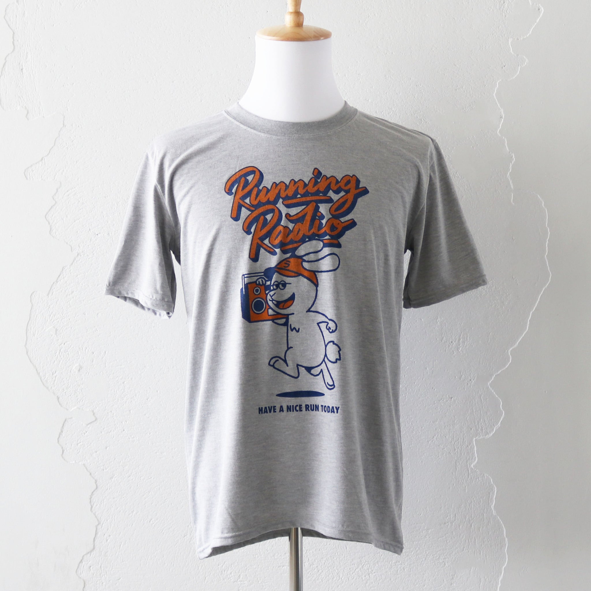 Ranraj Running Rabbit Tee (Gray) with pre-order bonus sticker