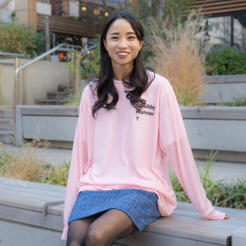Style | HOLD MY DONUTS Long-Sleeve Tee by JINGER (Pink)